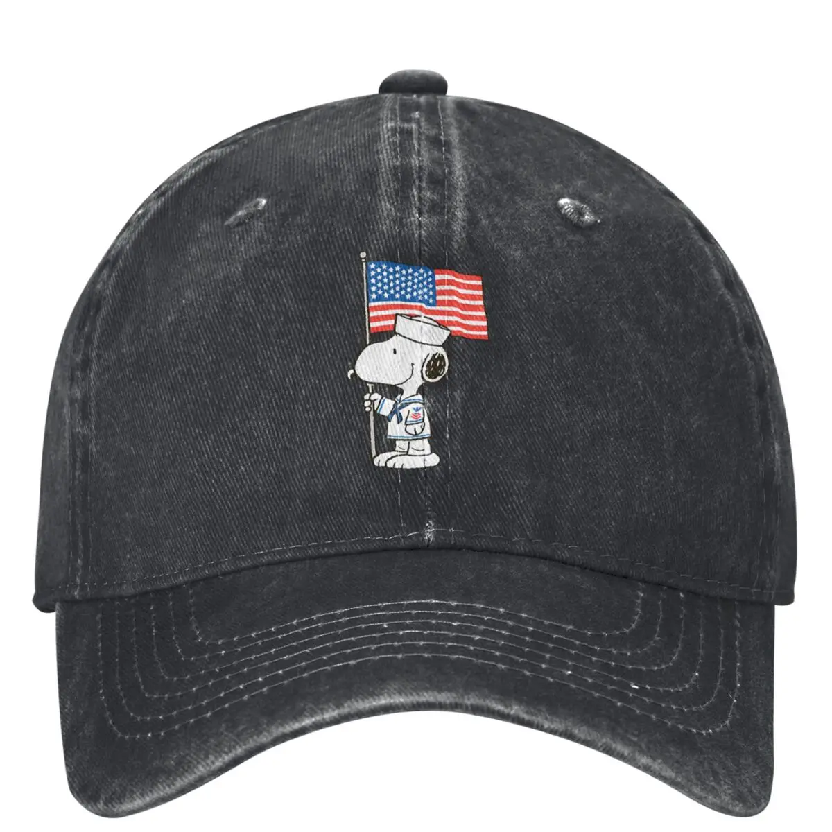 Cartoon Snoopy Comic Baseball Cap American Flag Couple Women Sunscreen Hip Hop Dad Hats Summer y2k Hunting Camping Snapback Cap