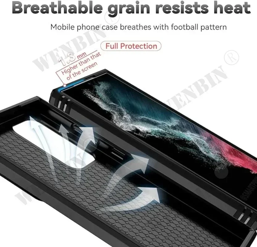 Case For Samsung S24 Ultra S23 S22 Plus FE A15 A14 A54 A34 Heavy Duty with Camera 360 Degree Rotate Kickstand Shockproof Cover