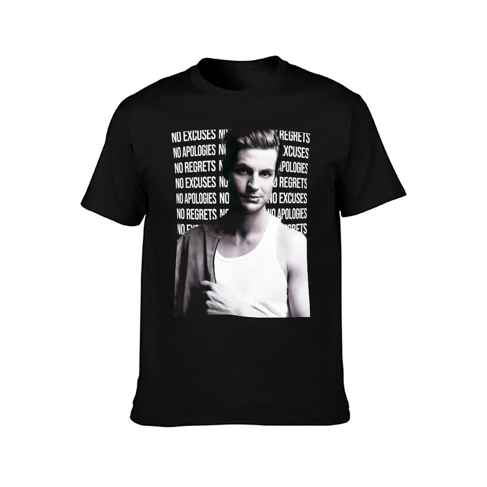No excuses, no apologies, no regrets - Brian Kinney T-Shirt Gym Wear Breathable Short Sleeve Tee T-Shirt