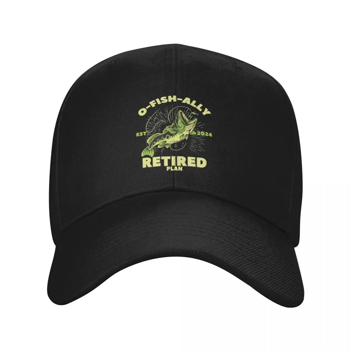 

O-fish-ally Retired Since 2024 Retirement Fishing for Men Baseball Cap Military Tactical Cap Unique hats For Women 2025 Men's