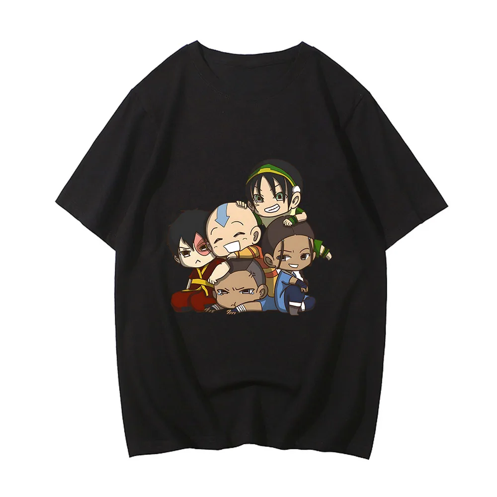 Avatar The Last Airbender The Jasmine Dragon Tea Shop T-shirt Cartoon Print Cotton Tee-shirt for Spring/Summer High Quality Tees