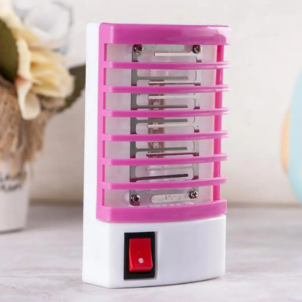 Indoor Bug Zapper Plug in LED Night Light Electronic Trap Control EU Plug