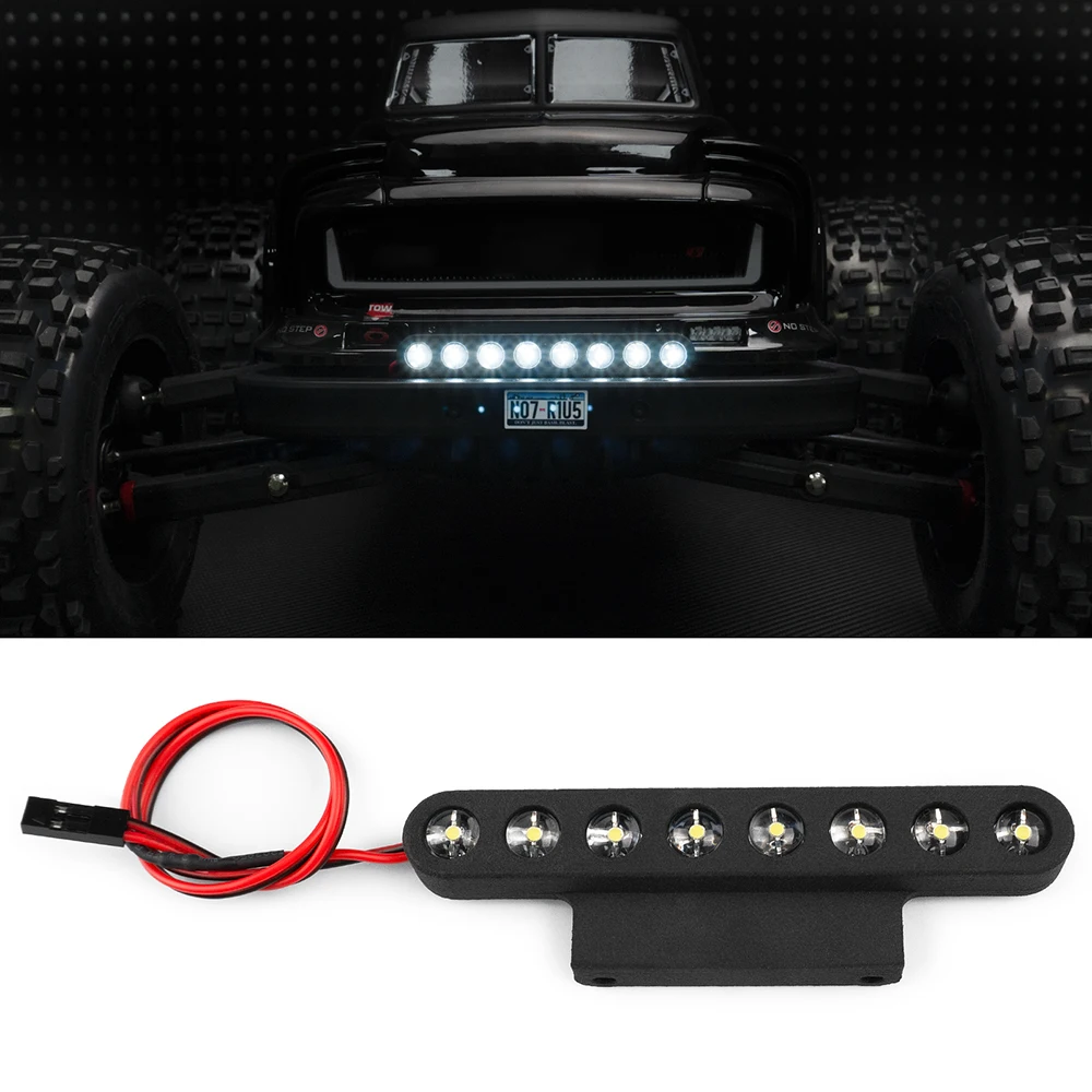 

YEAHRUN RC Car LED Lights Set Front Rear Spotlight Headlights Taillights for A-rrma 1/8 Notorious 6S V6 BLX Upgrade Parts