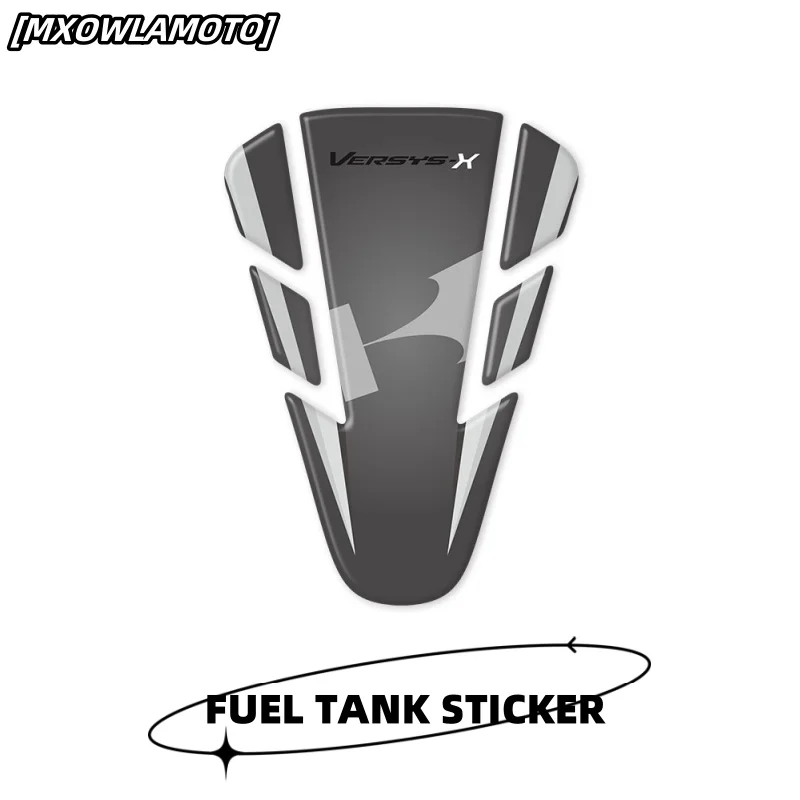 For  Versys 650 1000 X300 Versys-X Motorcycle Accessories 3D Fuel Tank Pad Protection Sticker Fuel Tank Decal