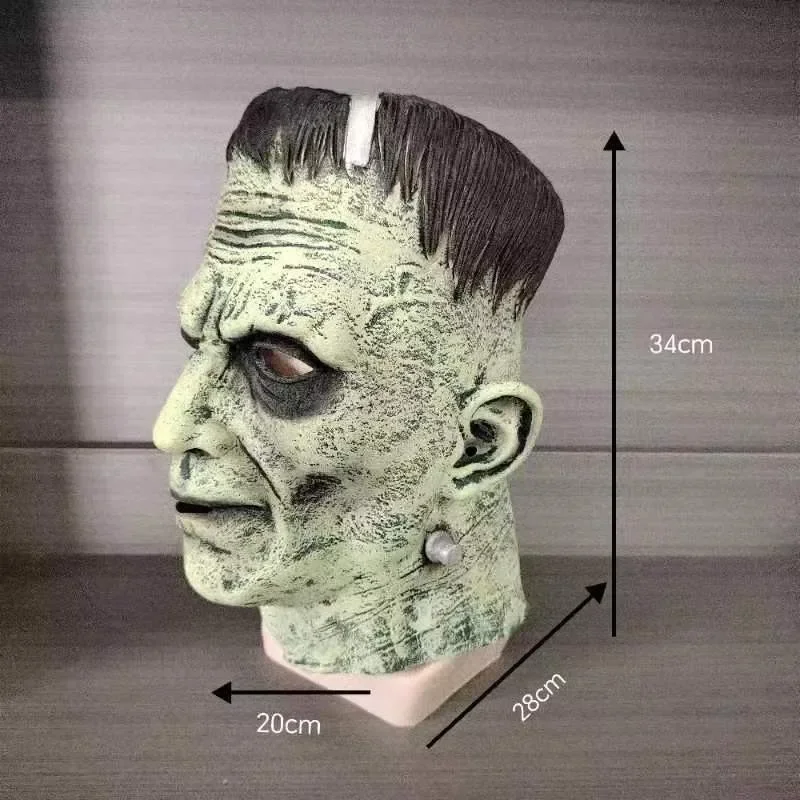 Popularna maska na głowę NPC Cosplay element ubioru Prop Terror Frankenstein maska lateksowa straszny potwór na rekwizyty kostiumowe na Halloween