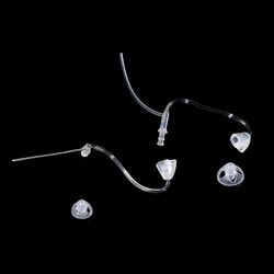 2Pcs/set Left Right Ear Hearing Aid Replacement Tube PVC Transparent Earphone Hearing Amplifier Tool Clinical Eartip Earbud Tip