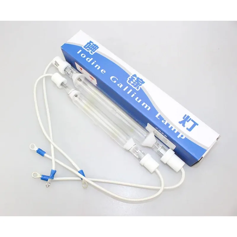 Lámpara de yoduro de galio ultravioleta (UV) para exposición de placas de impresión, curado UV, secador de tubos de lámpara para película de serigrafía, equipo de serigrafía