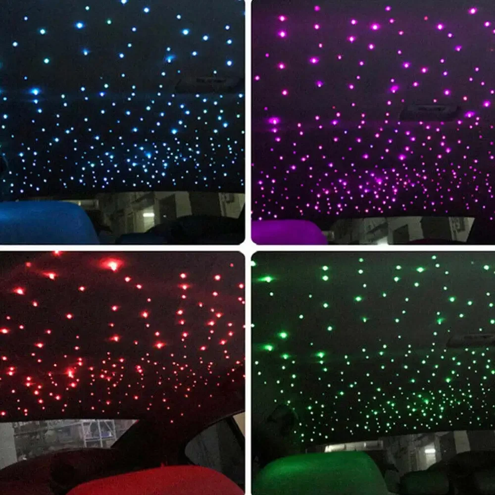 RGBW 1/2/4/6 split machine Car Roof Star Light APP Control Fiber Optic Star Ceiling Light Starry Sky ceiling for Car Home