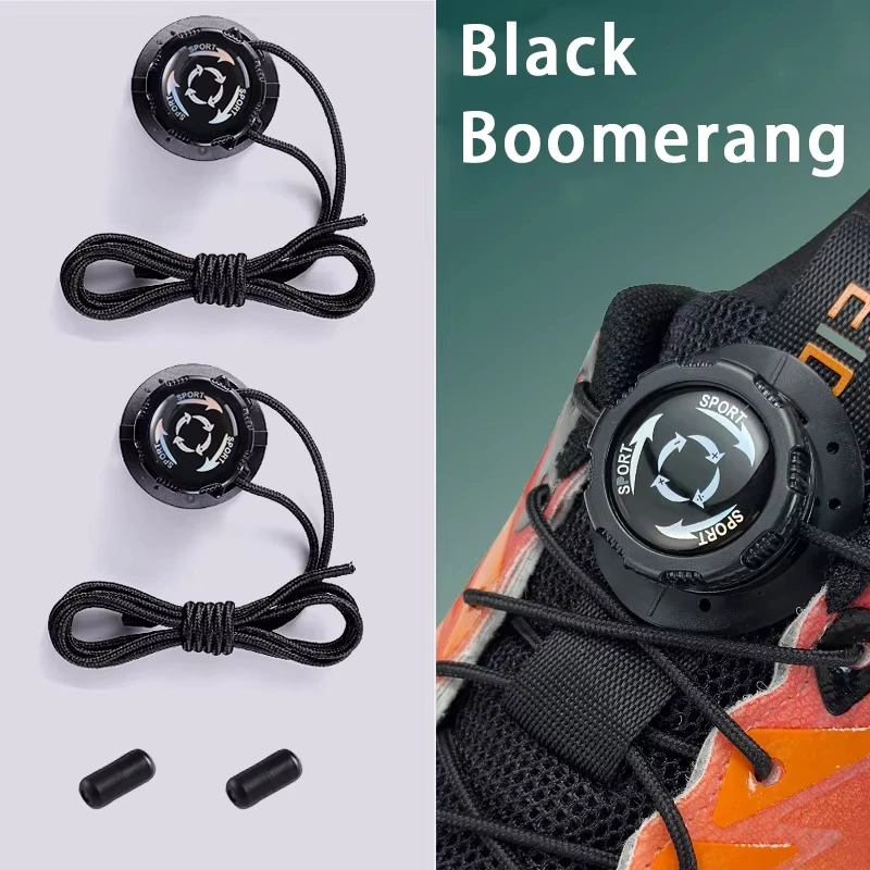 1 Paar automatische Schnürsenkel für Tennisschuhe mit Drehverschluss, dickes Seil, ohne Binden, einfache Installation, Schuhzubehör