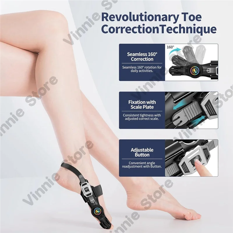 

Корректоры для вальгусной деформации стопы (хопочки) с регулировкой для женщин и мужчин, 2 шт., ортопедические выпрямители для пальцев ног