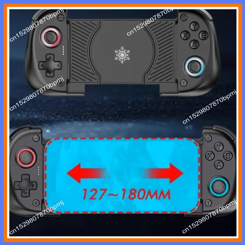 BAAE X5mini Wireless Mobile Phone Gaming Controller With Cooling Fan Bluetooth Stretchable Gamepad For Android/Ios/Steam/PC