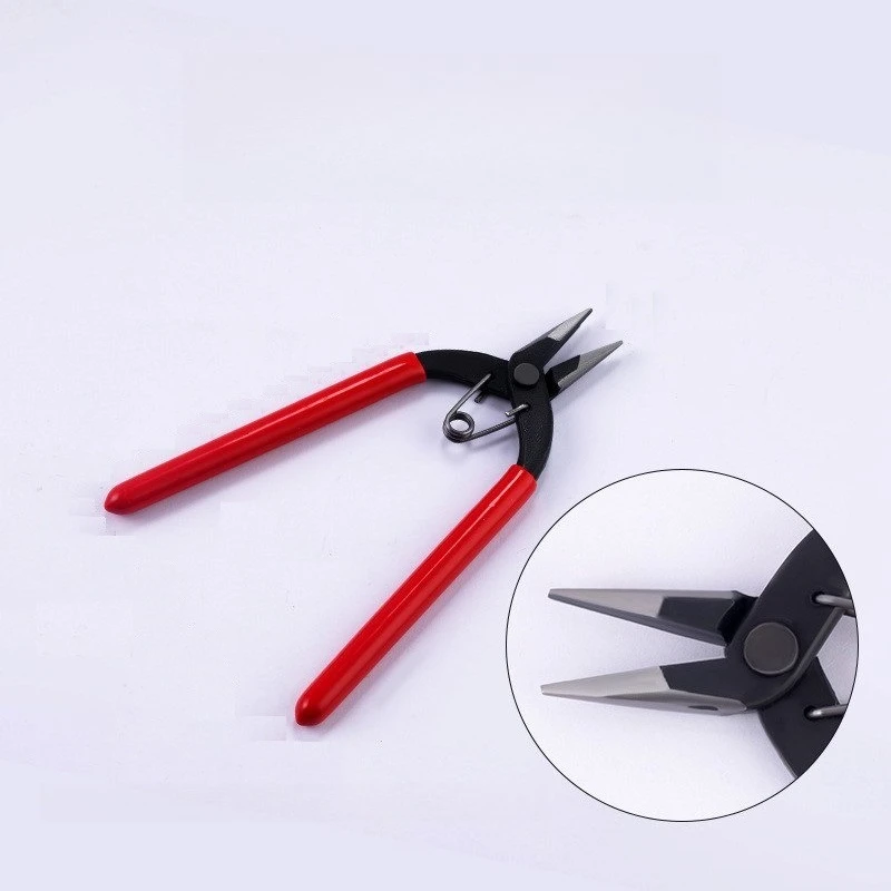 6-Inch Flat-mouth Pliers, Handmade Hanging Rings, Making Pliers, Multi-functional Jewelry Pliers, Mini Clamping