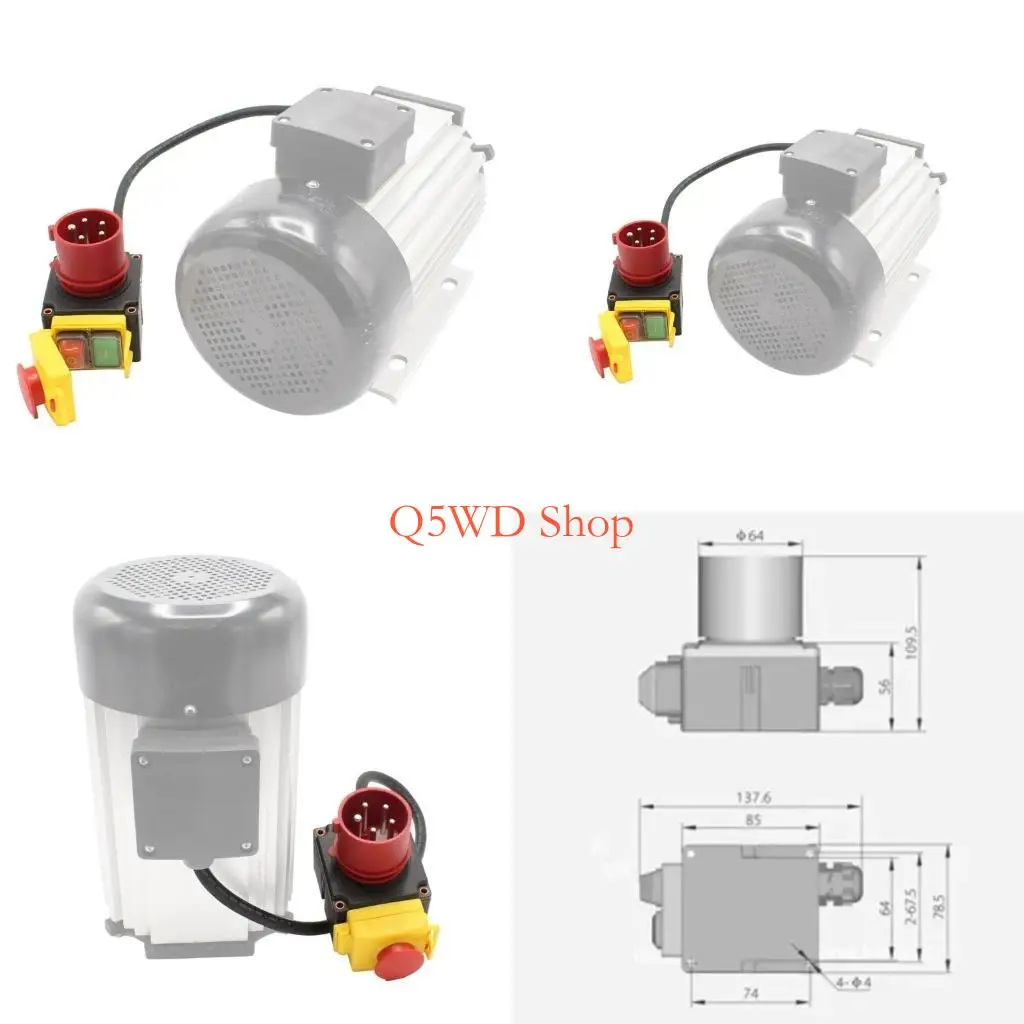 

Q5WD Electromagnetic Switches Power Switchs with 5P Plug Waterproof Industrial Device