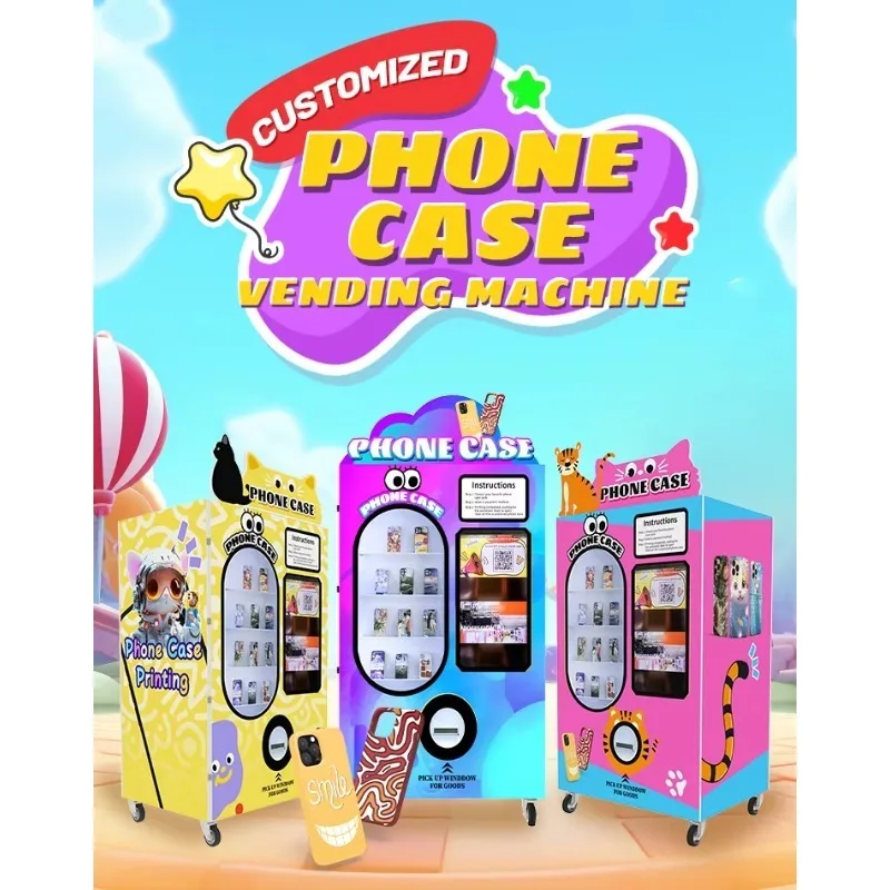 آلة بيع غطاء الهاتف المطبوعة الأوتوماتيكية المخصصة لحالات الهاتف المحمول