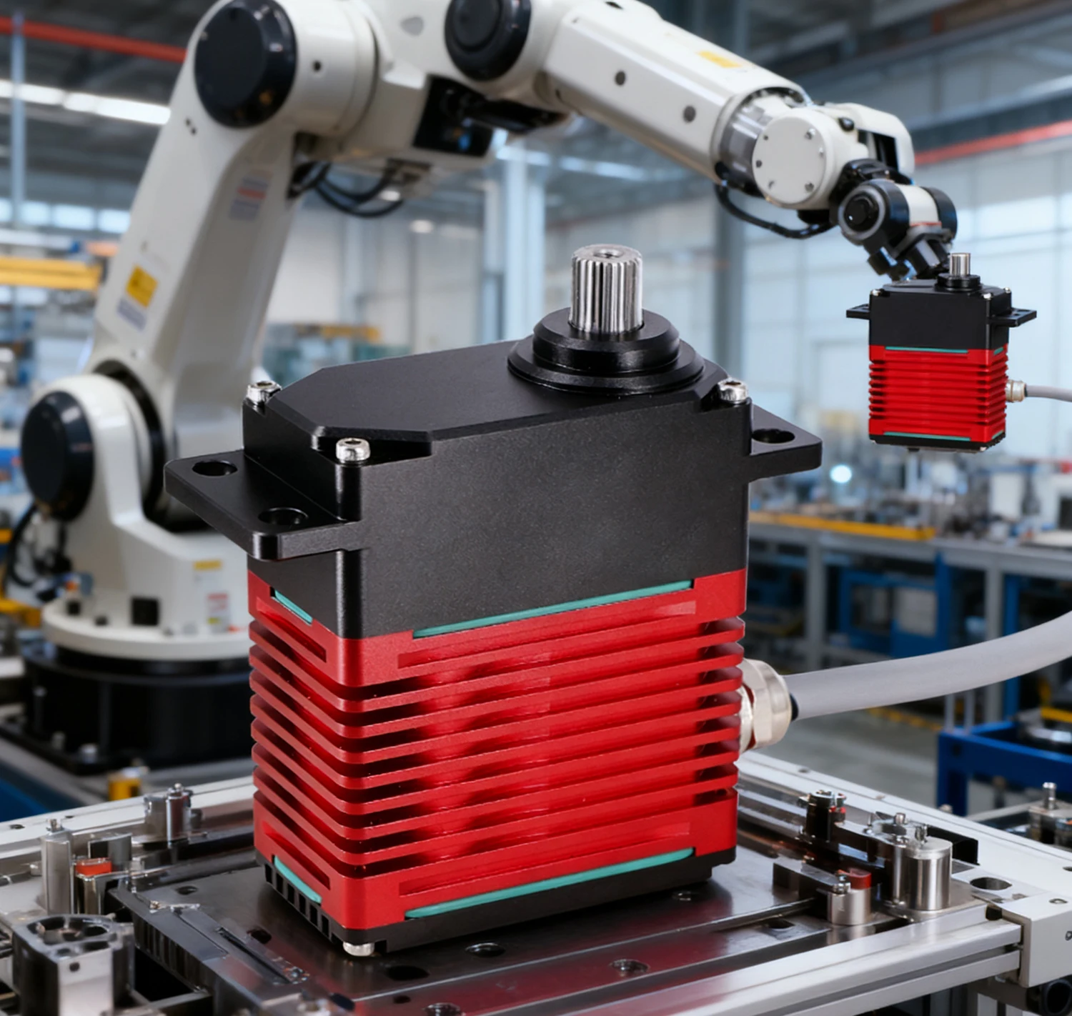 DSservo DES150-12V/24V 150KG Metalen Digitale Servo Borstelloze Motor Hoge Snelheid Koppel 180/270 Graden Waterdicht voor RC Vliegtuig Robot