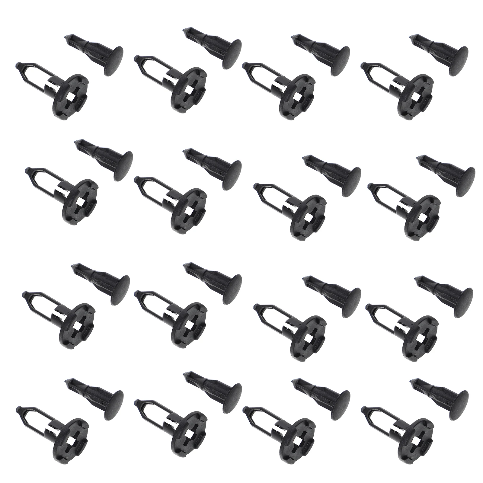

50pcs Bumper Retainer Clips Durable Car Nylon Push Pin Fasteners Automotive Fastener Clips Universal Fit Front