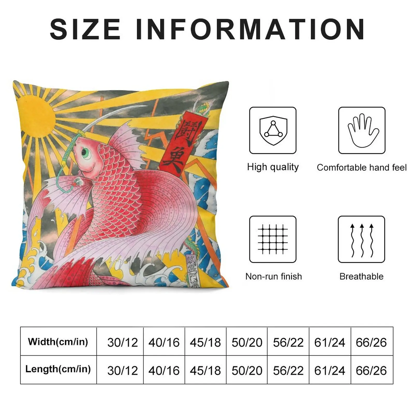 ukiyo-e betta fish Throw Pillow Decorative Sofa Cushions autumn decoration Decorative Cushions For Luxury Sofa pillow