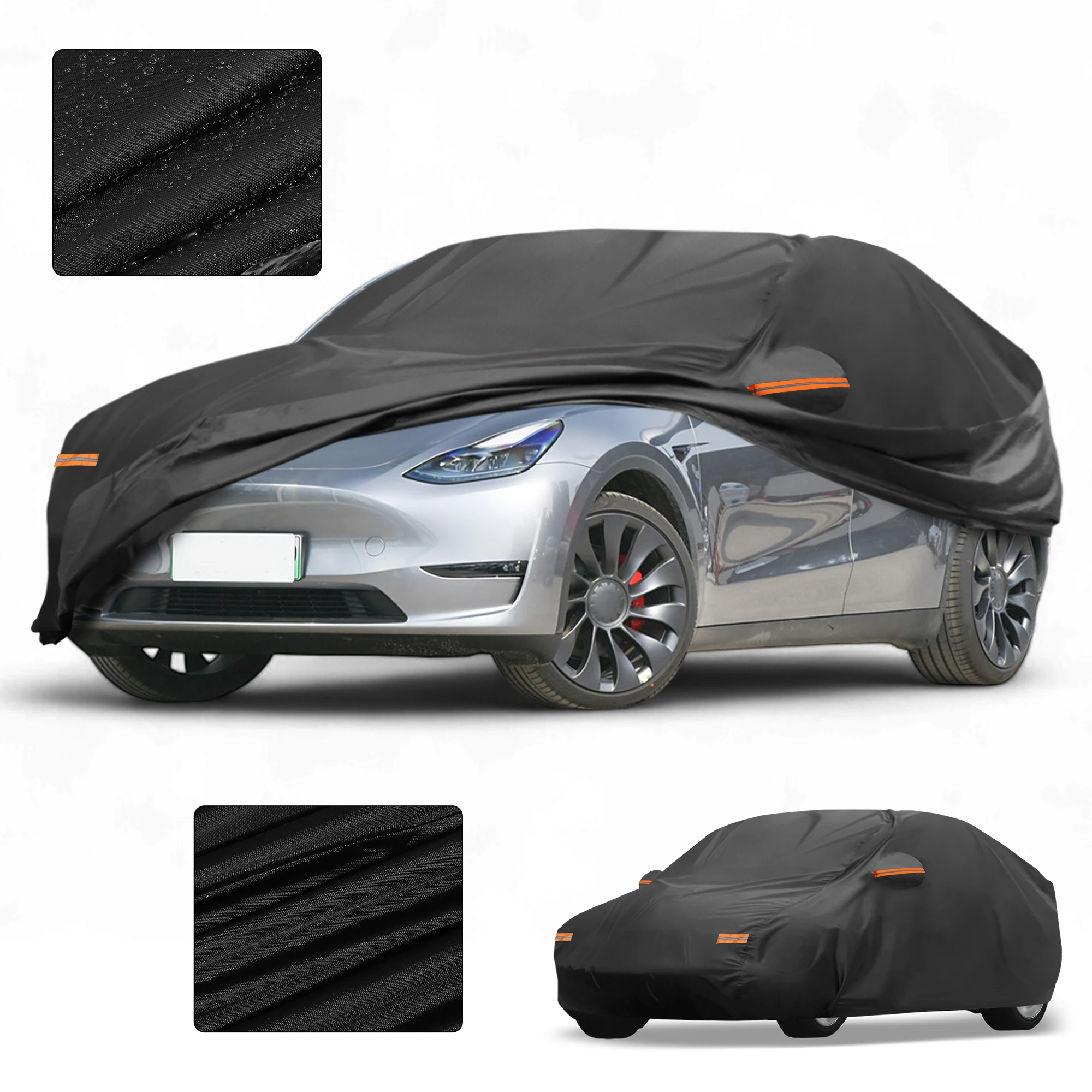 

Motoforti All-Weather Waterproof Car Cover - UV-Resistant Outdoor Full Exterior Protection for Tesla Model Y 2020-2025 210D-PU