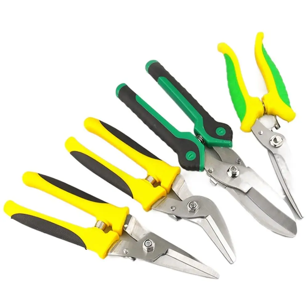 Stainless Steel Metal Scissors Multi-Purpose Electrical Tools Multi-Purpose Manual Scissors Tin Snips Cut Electrical Wire Iron