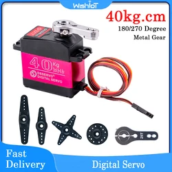 40kg.cm Digital Servo Large Torque Full Metal Gear IP66 Waterproof 270 Degree with 25T Servo Arm For RC Car Crawler Robot DS3240