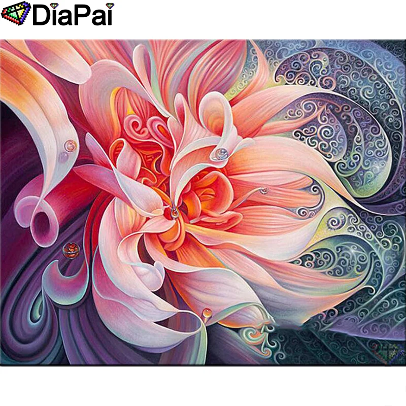 

DIAPAI Diamond Painting 5D DIY 100% Full Square/Round Drill "Flower landscape" Diamond Embroidery Cross Stitch 3D Decor A24623