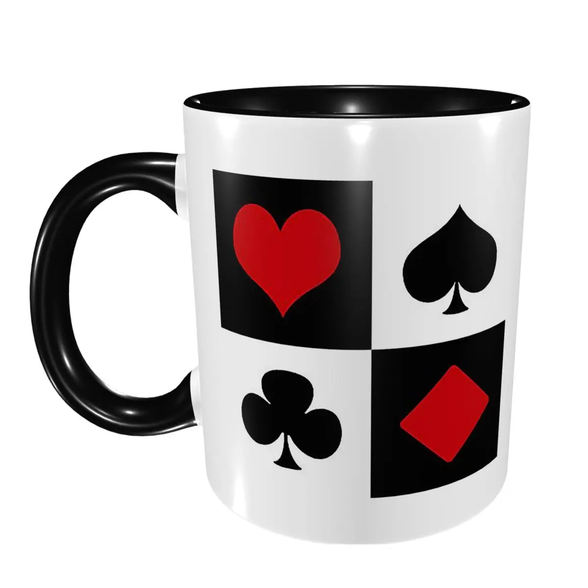 Playing Card Mug Funny Ceramic Coffee Cups Tea Mugs Milk Cup Drinkware Gift for Woman Man