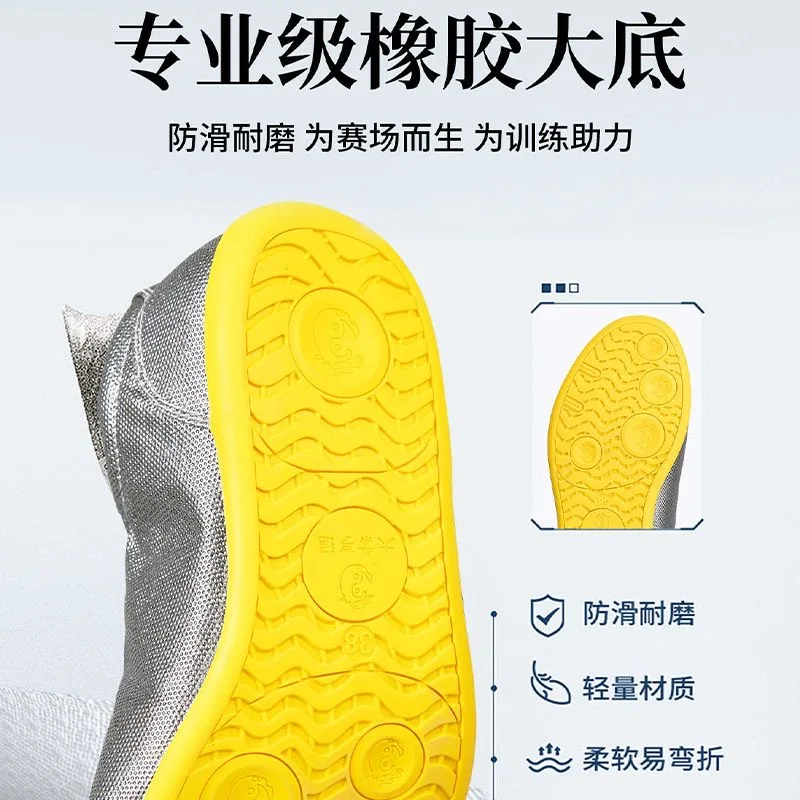 2025 جديد الرجال النساء فنون الدفاع عن النفس أحذية الذهب الأحمر رياضة أحذية تدريب للجنسين مريحة تاي تشي حذاء الأزواج العلامة التجارية أحذية الكونغ فو