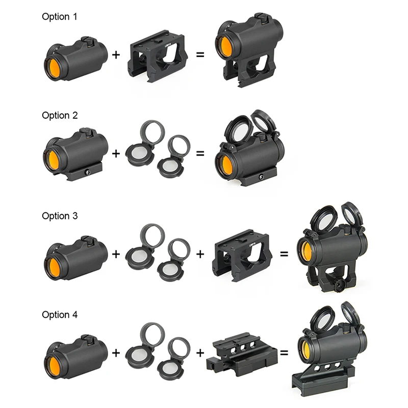 HOT SALE PPT Tactical Riflescope Hunting Optics 2 MOA Red Dot Sight Hunting Rifle Scope Compact Red Dot Scope PP2-0106