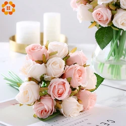 1 Bouquet Artificial Rose Bouquet Decorative Silk Flowers Bride Bouquets for Wedding Home Party Decoration Wedding Supplies1