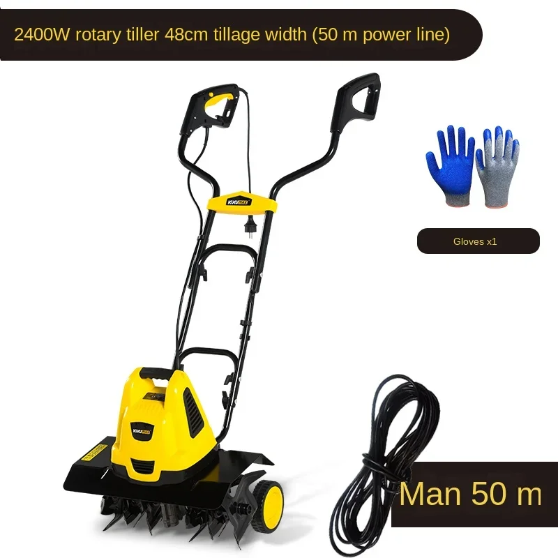 

Bulldozer, agricultural electric small scarifier plow, multifunctional garden rotary tiller