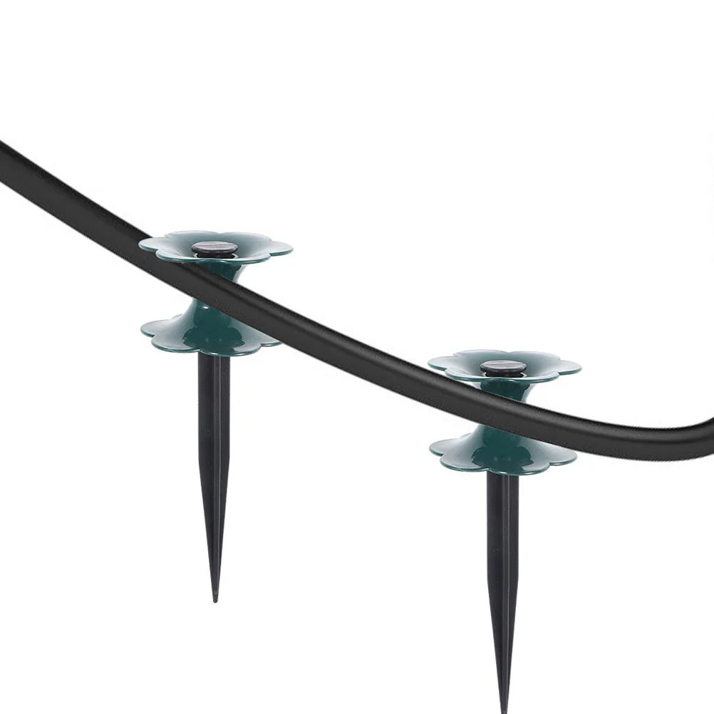 เดือยยึดสายยาง 4 ชิ้น แบบหนา สำหรับงานหนัก อุปกรณ์ป้องกันต้นไม้ สายยางรดน้ำ  แบบยาว ทำจากพลาสติก สำหรับสนามหญ้า สวน และลานบ้าน