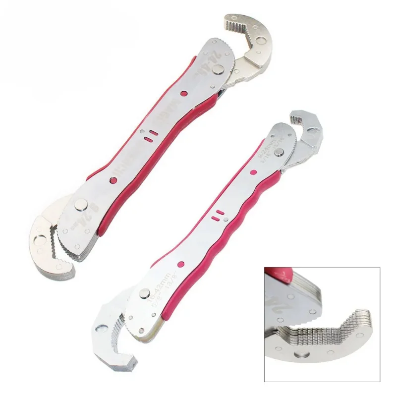 

Double Head Magic Wrench 9-45mm Universal Adjustable Key Spanners Multitool For Hex Triangle Four Corners Nut Bolt