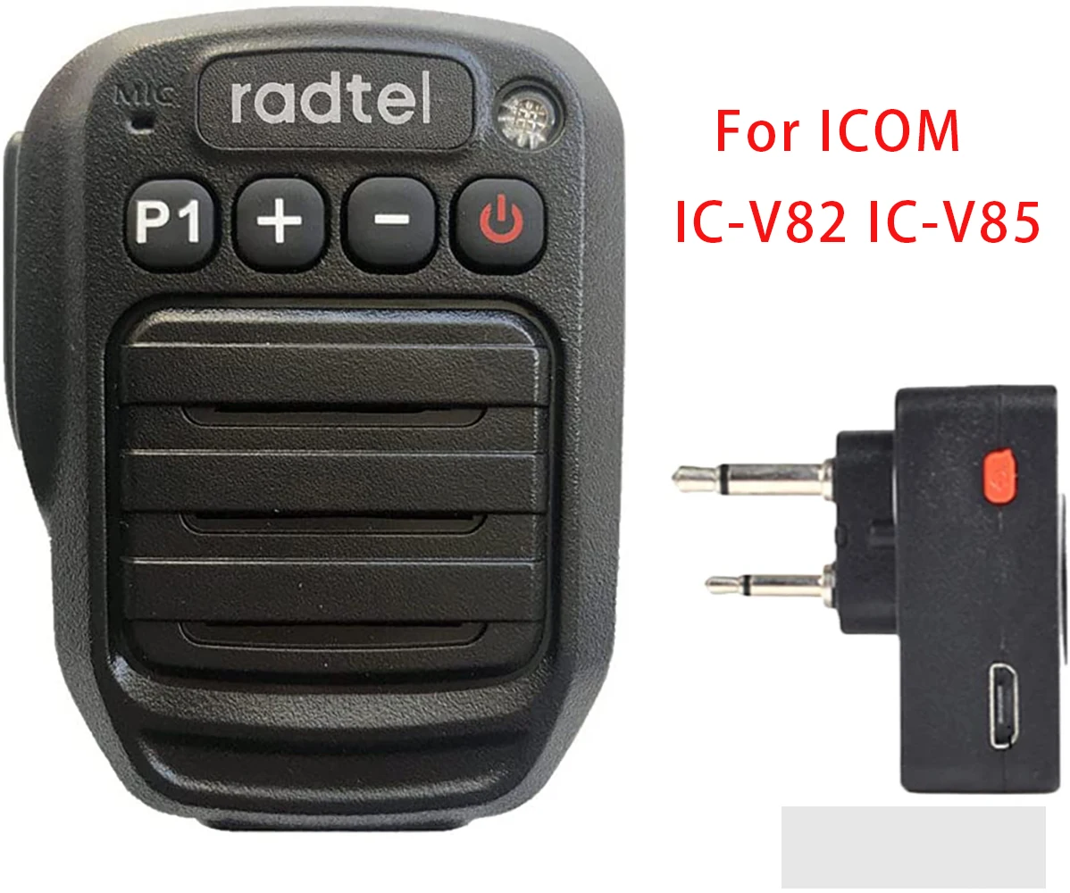 双方向ラジオワイヤレスbluetoothスピーカーマイクicom-ic-v82-ic-v85-f3001-f3002-f300用のショルダーマイク