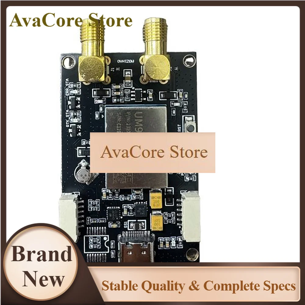 AvaCoreHigh-precision UM982 GPS RTK Centimeter RP SMA Dual-Antenna GNSS Positioning Orientation Module Surveying Drones Raspberr