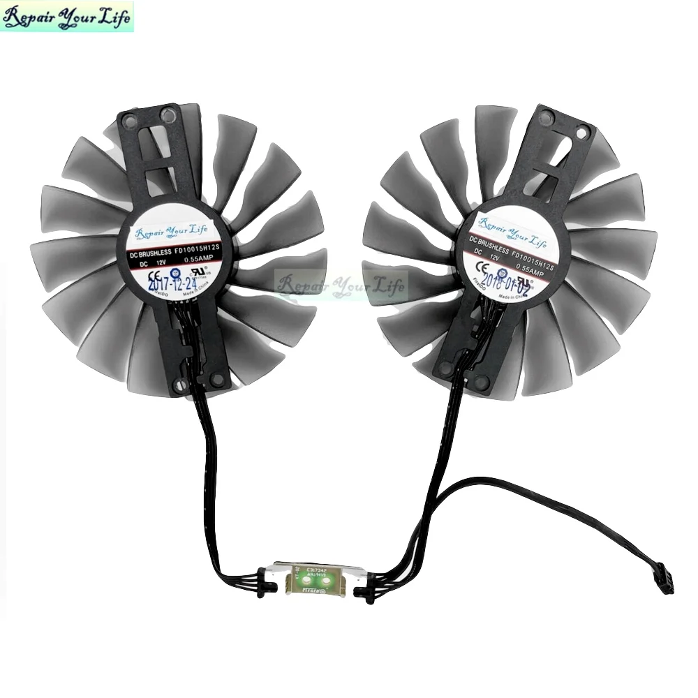 

95mm FD10015H12S GAA8S2U VGA/GPU Video Card Fan For Palit EMTek GTX1080Ti GTX 1080Ti JetStream CompUter Cooling Fans New