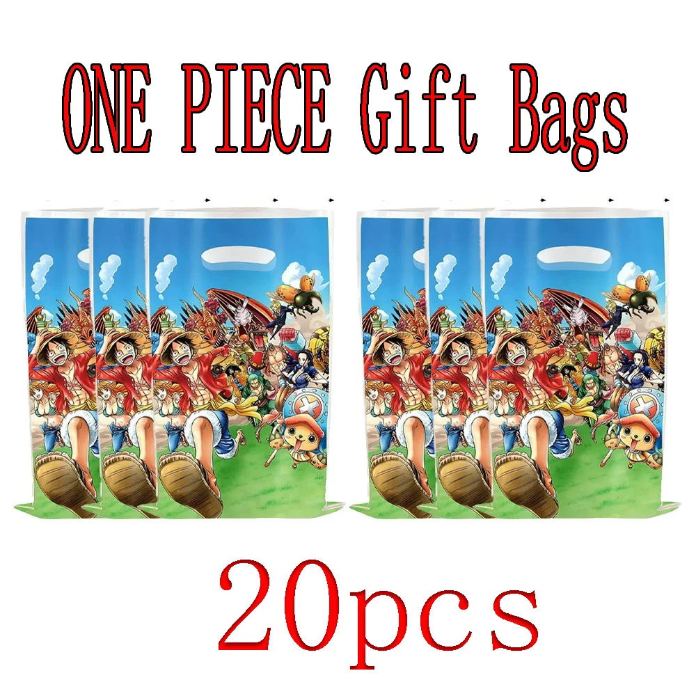 Bolsas de Regalo con Diseño de One Piece, Decoración de Cumpleaños, Bolsas para Rellenar con Regalos, Regalos para Invitados, Carnaval