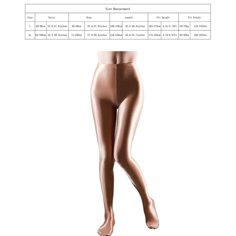 Glänzende hohe Spandex feste Frauen Leggings nahtlose hohe Taille transparente weibliche Leggins sexy Hosen tanzen für Mädchen