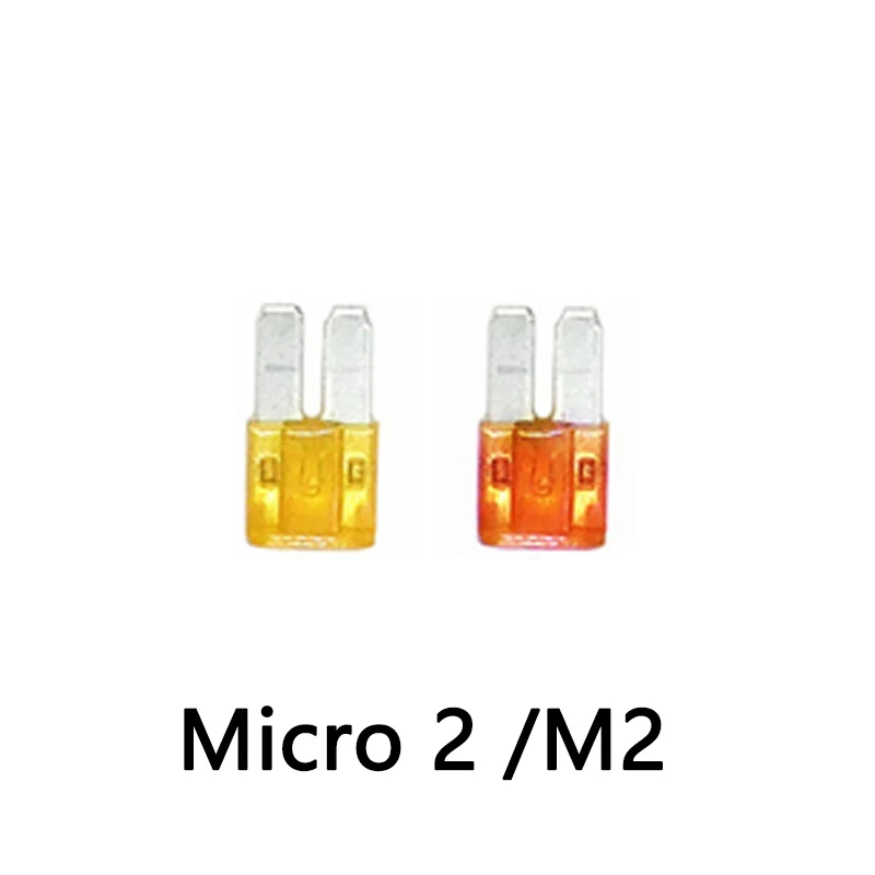 【50-10PCS】Standard Mini Micro Micro2 Auto Blade Fuse for Car 32V 1A 2A 3A 5A 7.5A 10A 15A 25A 30A 35A 40A 50A Fuse