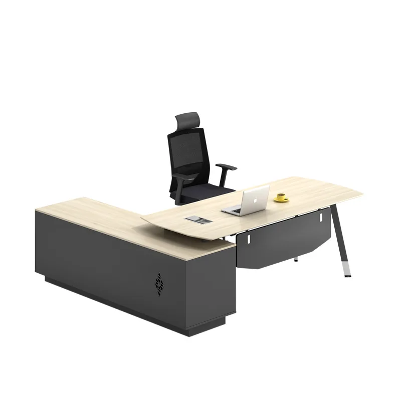 

120cm 240cm 2m with Storage Station Oak Resin Vintage Office Boss Deluxe Computer or Desk Study Desk Office