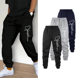 Sweatpants Spring Autumn Cotton Long Pants Jogger Trousers Casual Sports Men's and Women's Fitness Solid Jogging Pants