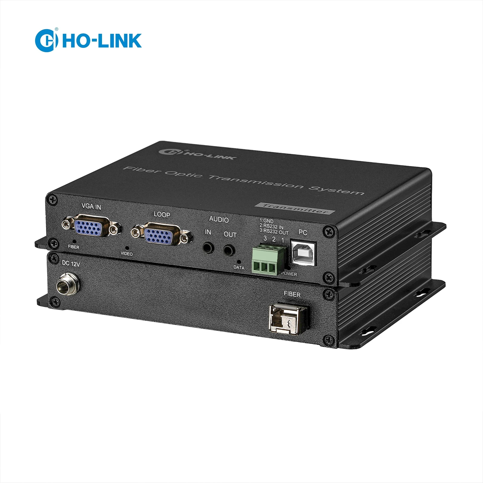 VGA KVM Extender Fiber Optic Converter VGA USB Mouse And Keyboard Audio KVM Extender Single Mode Fiber 20KM