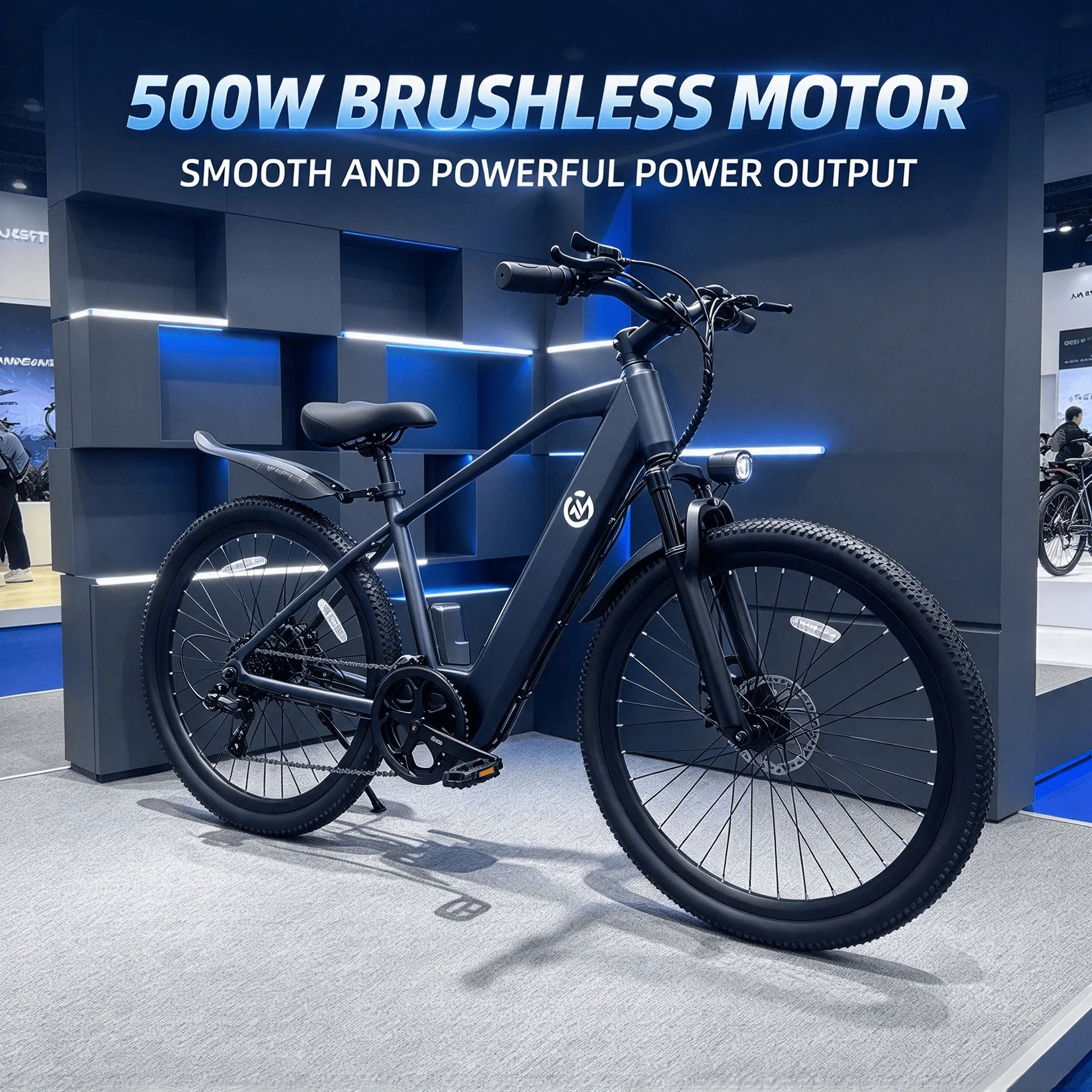 Outdoor electric bicycle for cycling enthusiasts full suspension shock absorption front and rear disc brakes 48V 500W motor 24 inch wheel hub 7 speed thumb shifter long battery life local warehouse ideal for family best gift for halloween.