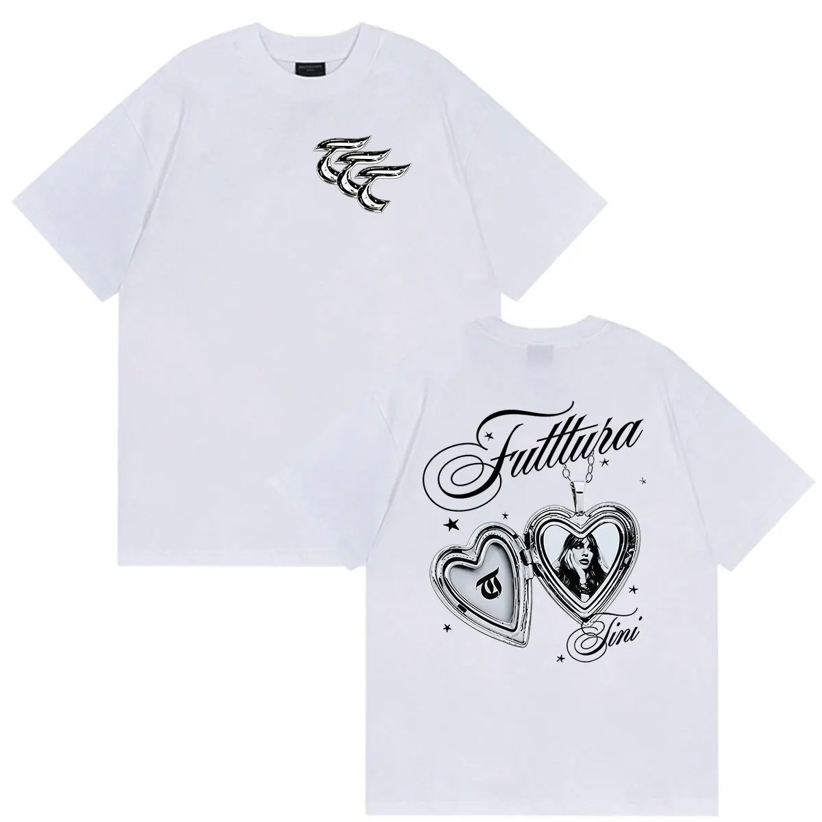 Tini Stoessel Futtura Album 2026 Graphic T Shirts Men Women Clothing Fashion Short Sleeve T-shirt Hip Hop Vintage Cotton TShirt