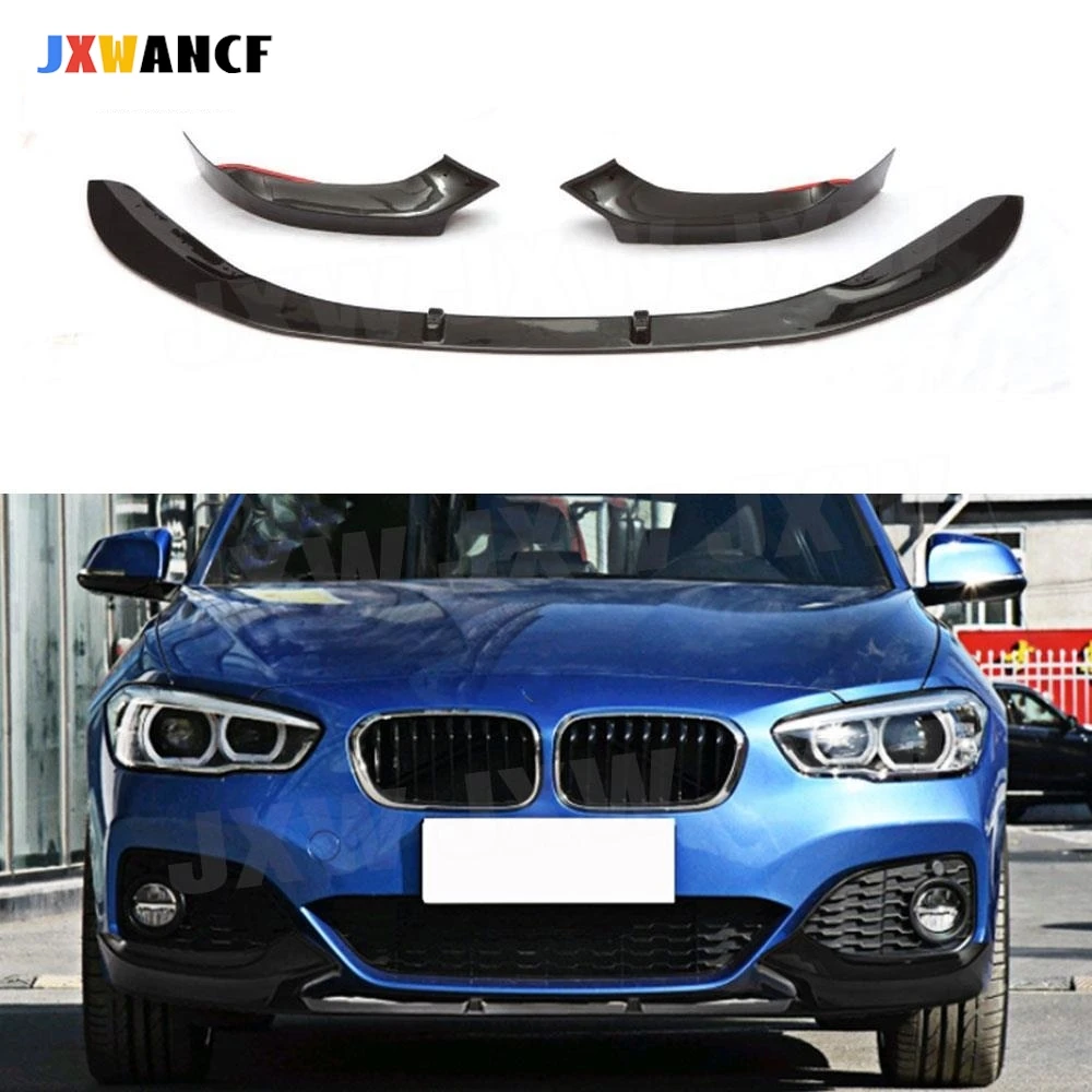 

JXWANCF ABS For BMW F20 F21 M Sport 2015-2018 Front Bumper Lip Splitters Lip Valance Bumper Spoiler
