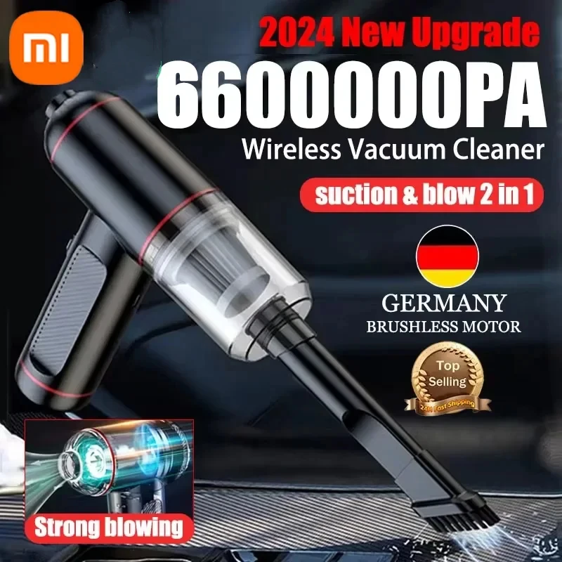 Xiaomi 6600000PA 3 in 1 Car Vacuum Cleaner High-Power Powerful Household Clean Vacuum Dual use suction & blowing Handheld