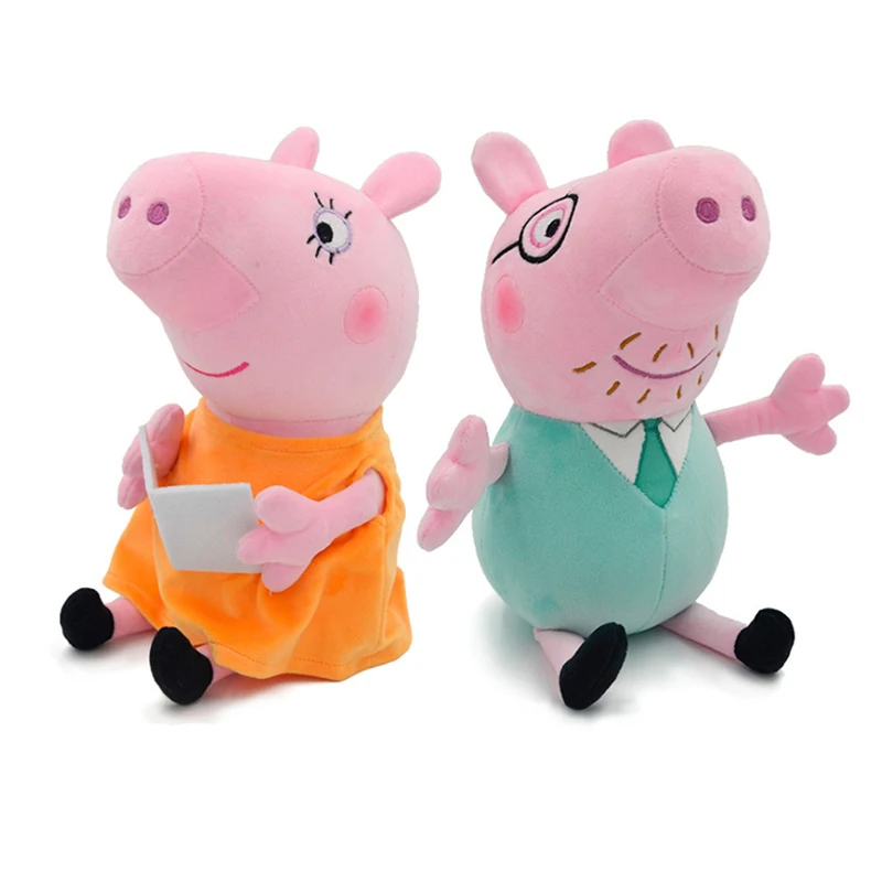 30cm Peppa Pig Plush Dolls George Mummy Pig Daddy pig Cute Cartoon Anime Figure Kawaii Stuffed Plush Toys Plush pig Kids Gifts