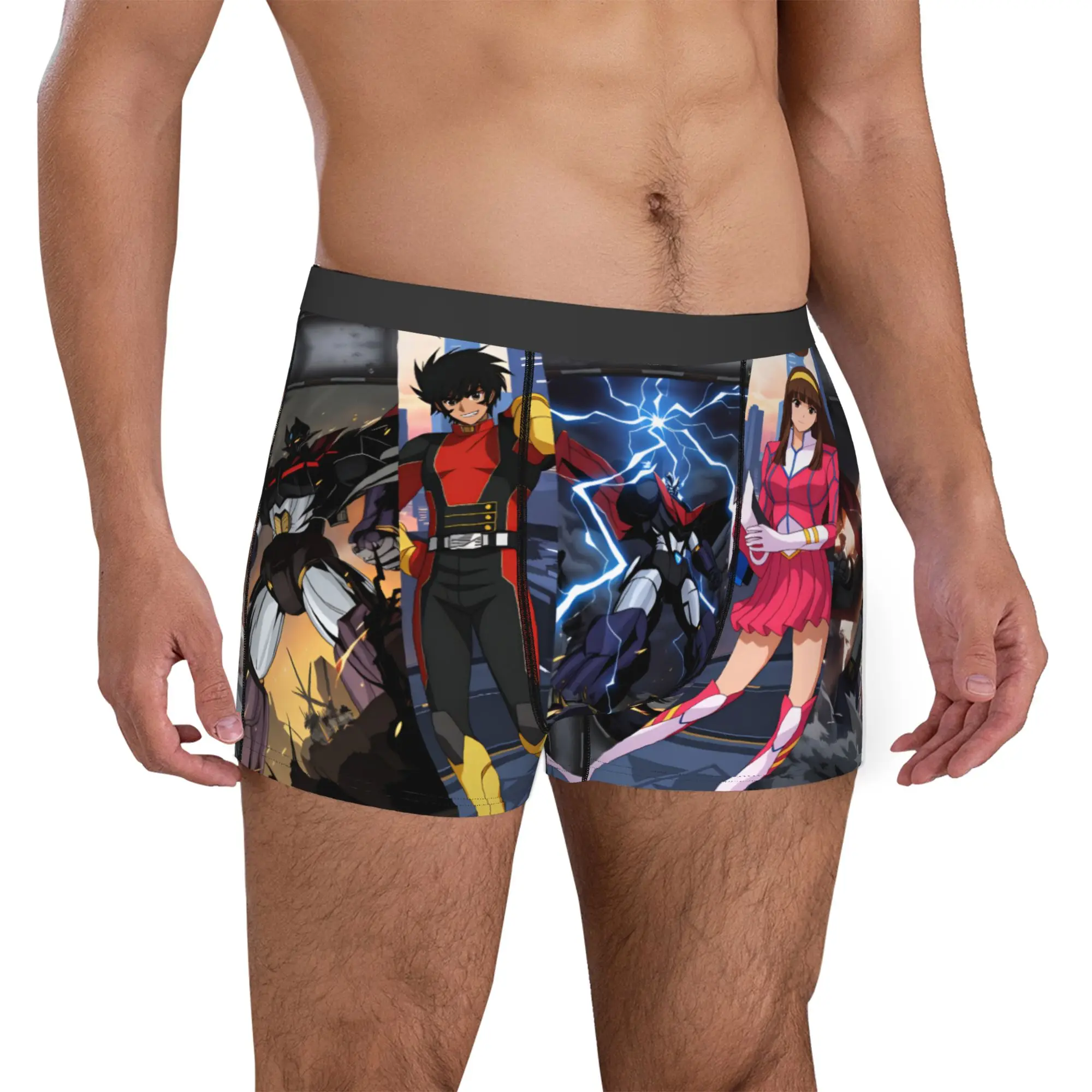 Goldorak Grendizer  Iron Saga  Boxers Shorts Mens Mazinger Z Koji Kabuto Tetsuya Briefs Underwear Cool Underpants view 3
