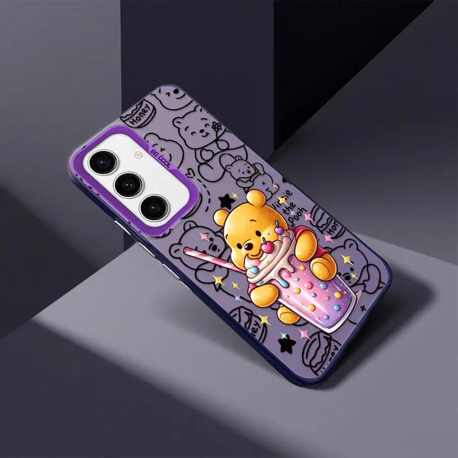 Funda de teléfono suave de Winnie The Pooh de Disney para Samsung Galaxy A73 A52 A55 A53 A54 A51 A56 A35 A72 A26 A36 A71