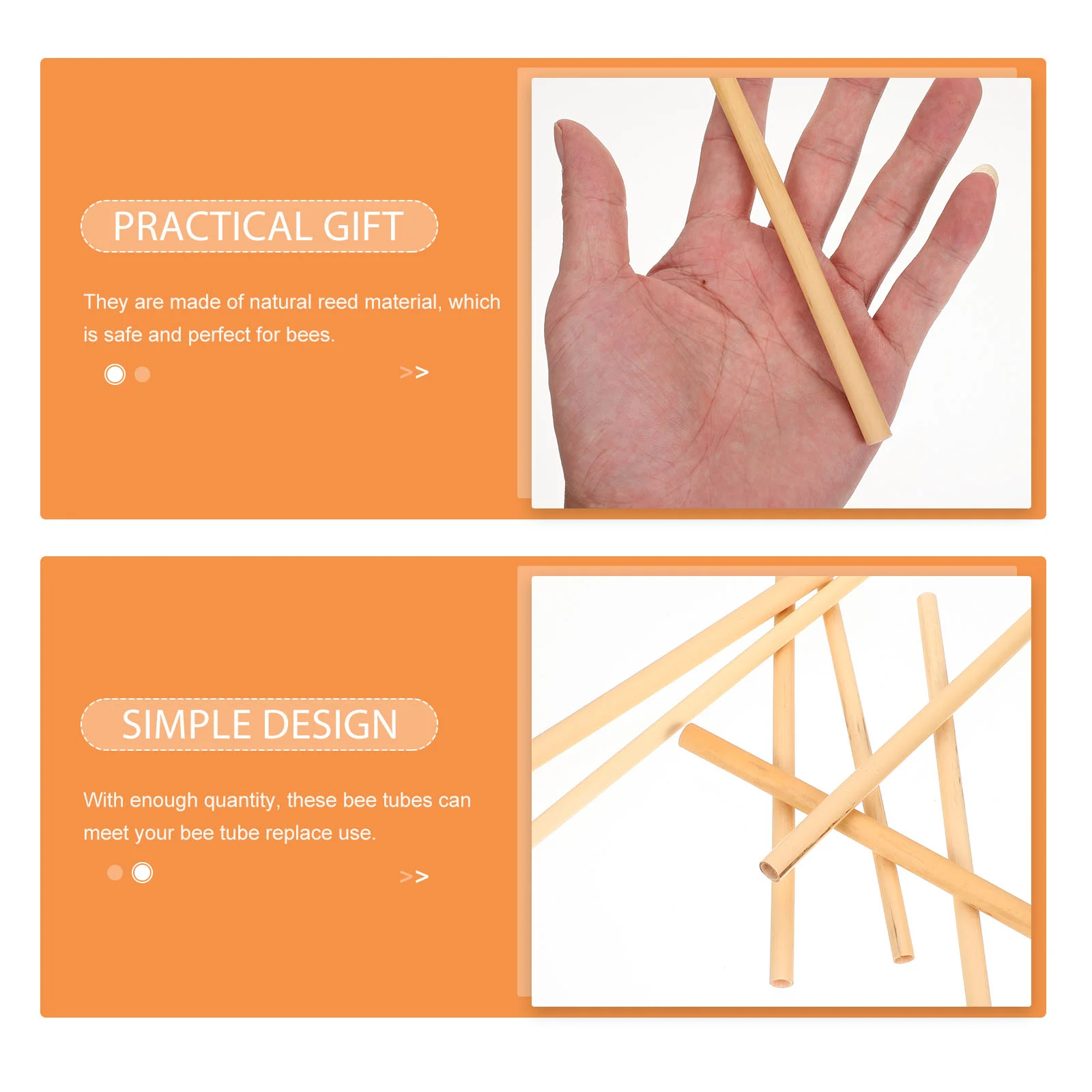 Mason Reeds Honeycomb Tube Bee House Making Materials Insect Stalk Beehive DIY Tubes