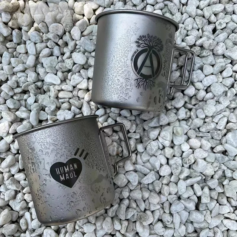 

NBHD-Japanese Folding Titanium Cup, Light Camping Cup, Coffee Drink Beer Cup, Japanese Style